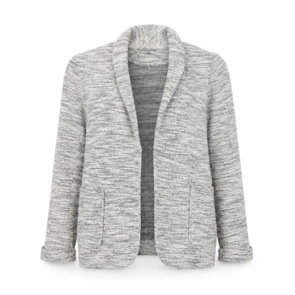 New Look Womens Grey V-Neck Acrylic Cardigan Jumper Size 6