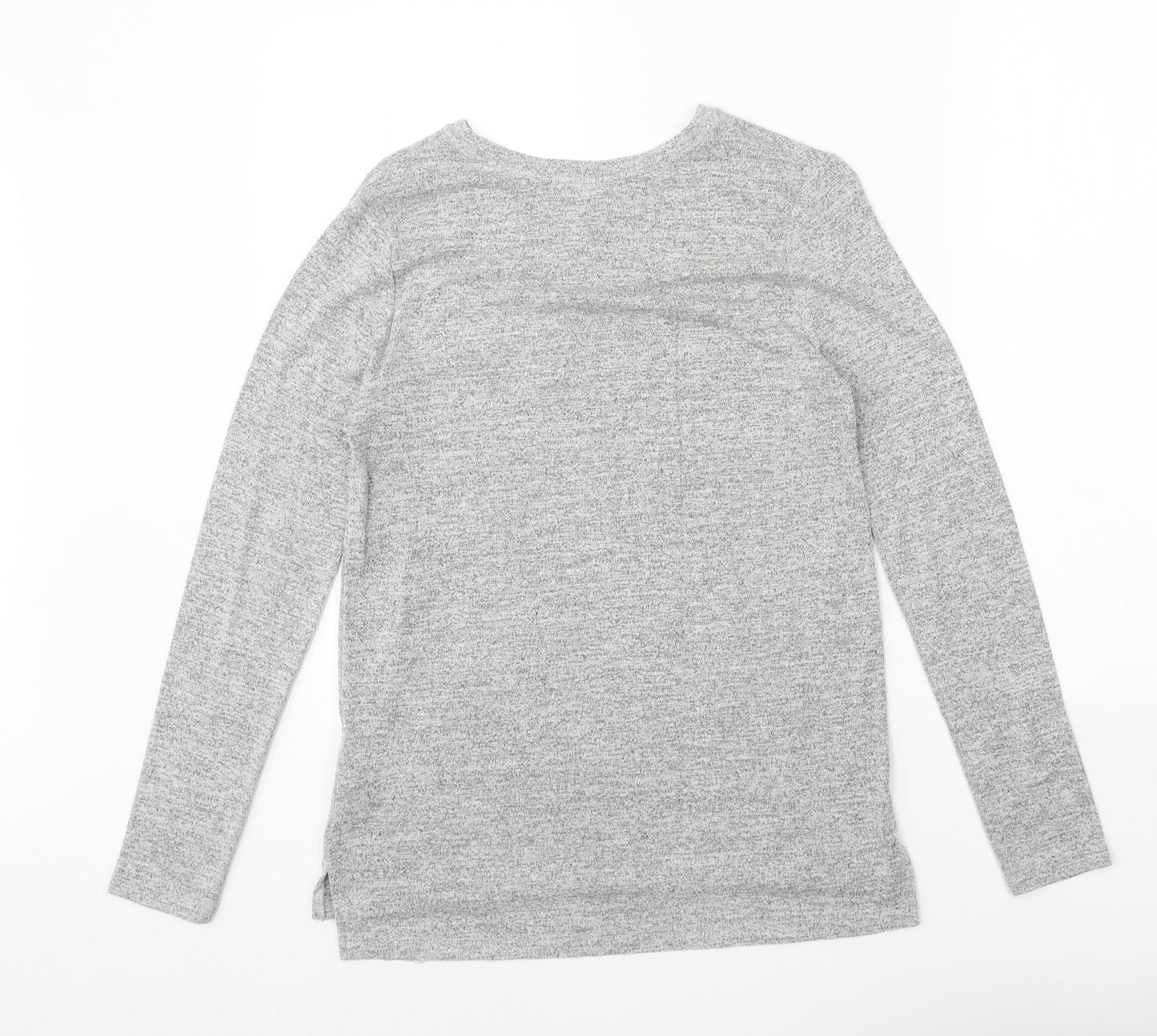 FOREVER 21 Womens Grey Round Neck Acrylic Pullover Jumper Size S
