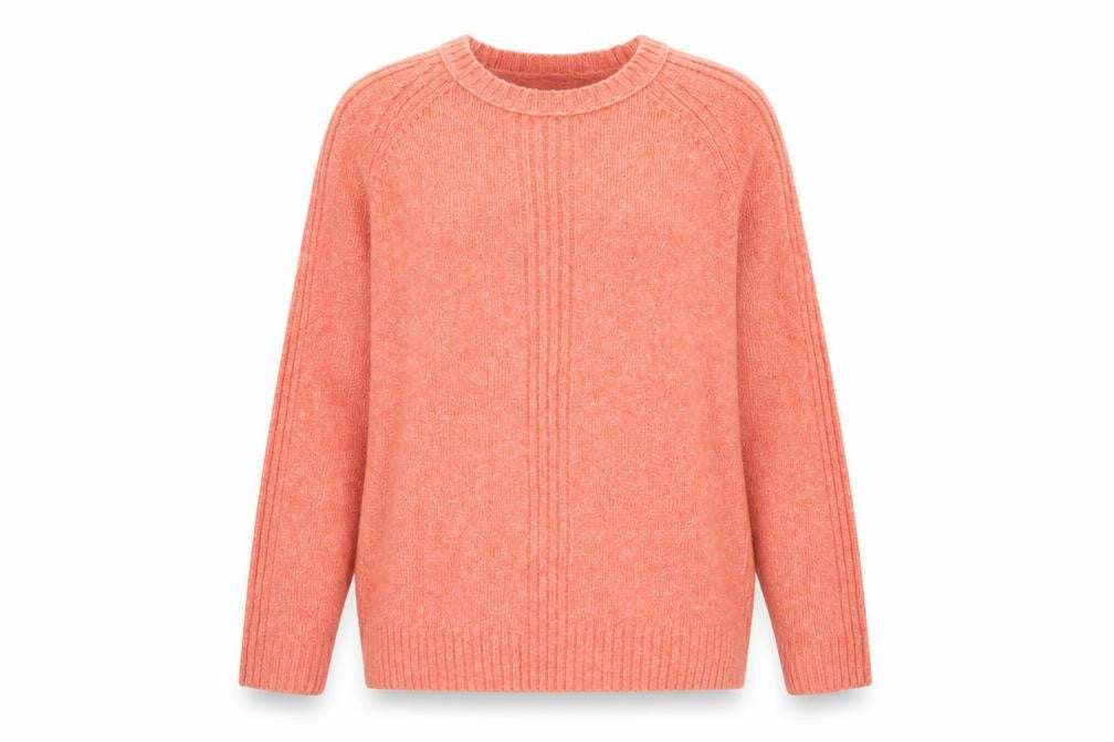 Marks and Spencer Womens Red Round Neck Acrylic Pullover Jumper Size M
