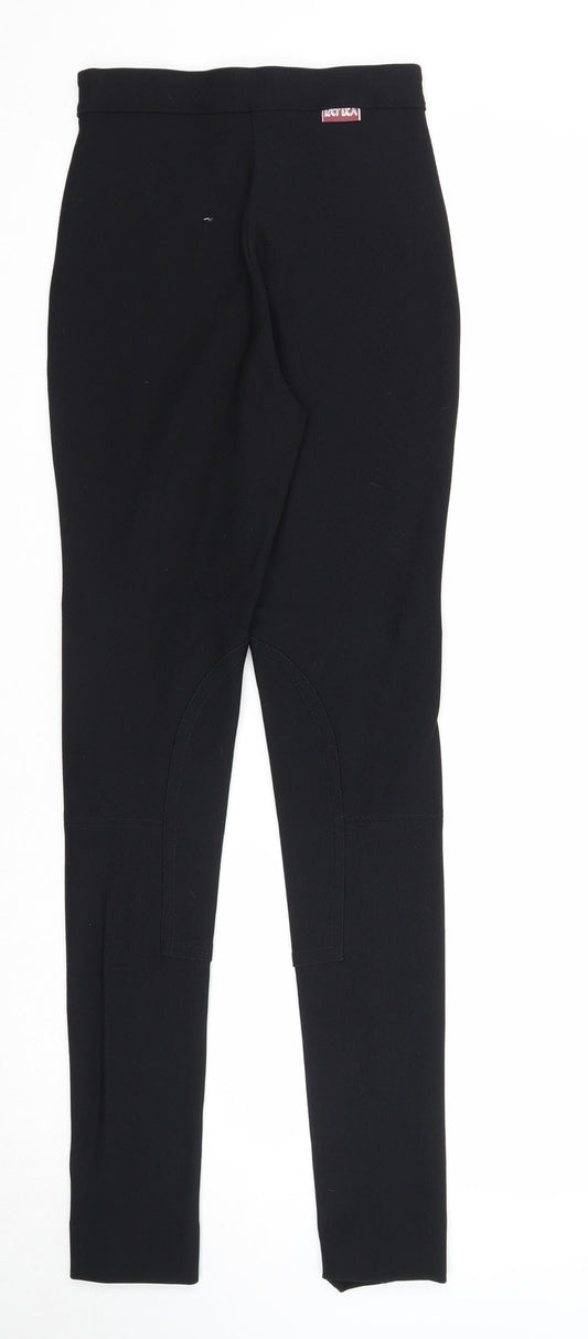 Caldene Womens Black Polyester Trousers Size M Regular