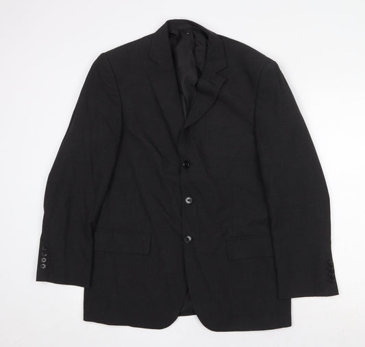 Marks and Spencer Mens Grey Polyester Jacket Blazer Size 38 Regular