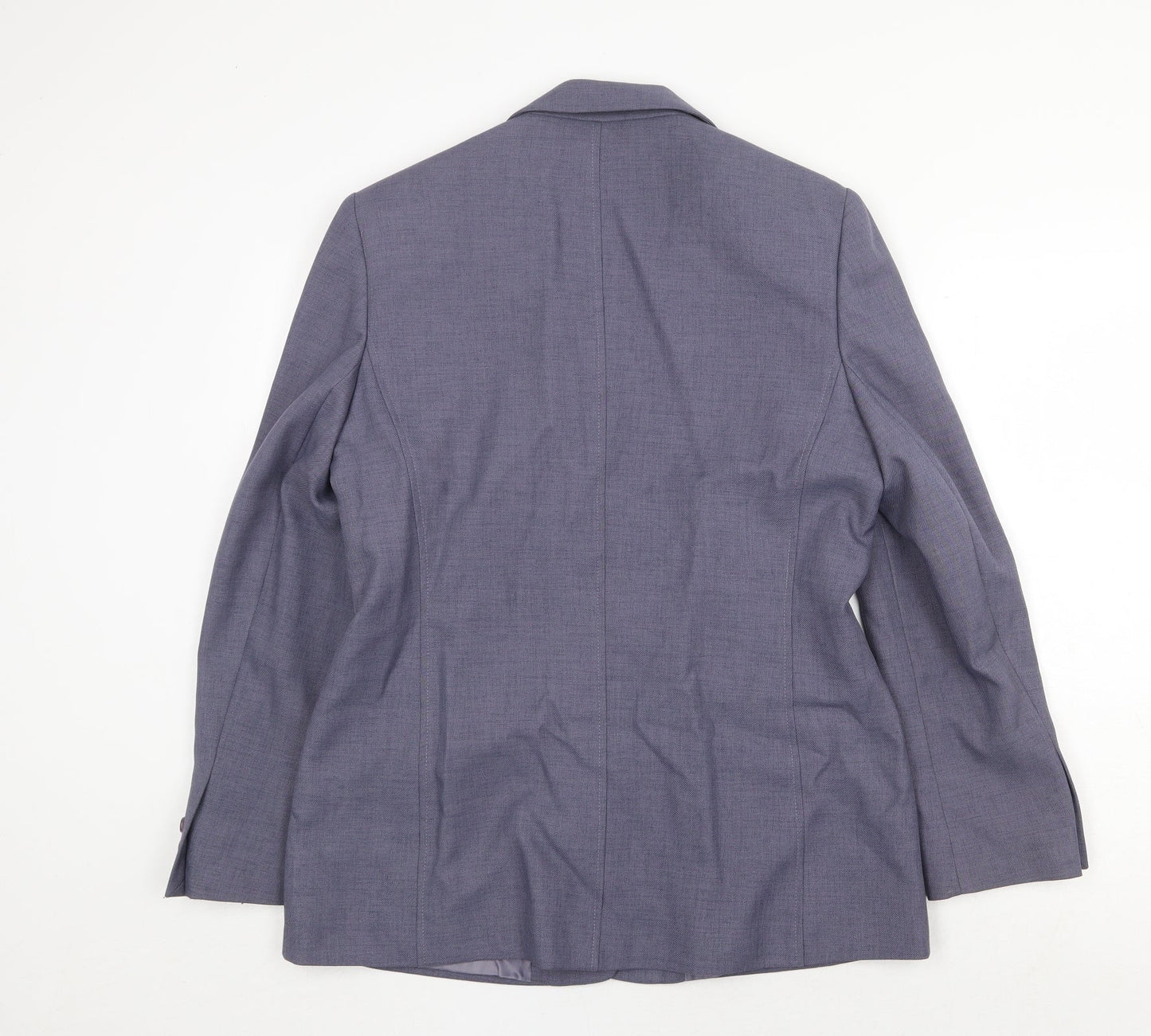 Autonomy Womens Grey Polyester Jacket Suit Jacket Size 14