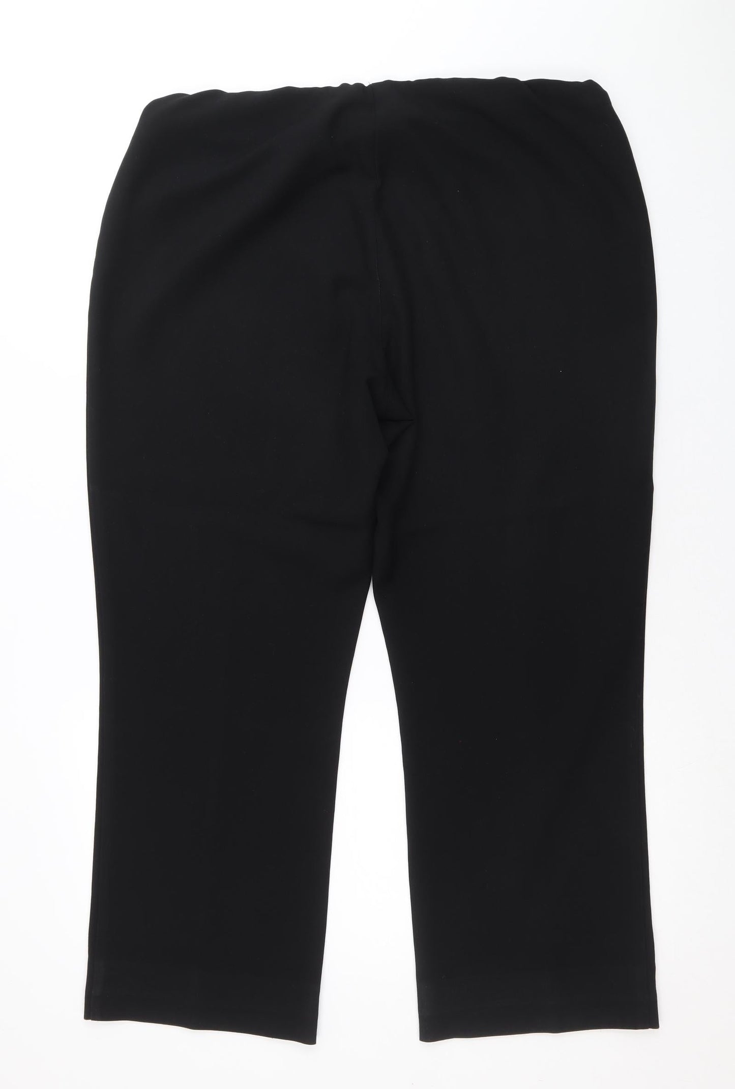 Arista Womens Black Polyester Trousers Size 16 Regular
