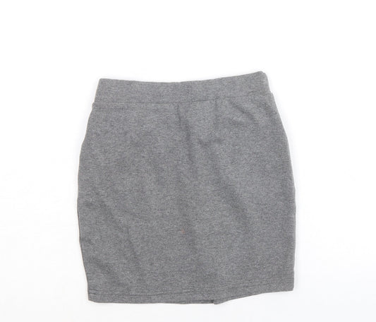 Very Girls Grey Polyester Tulip Skirt Size 8-9 Years Regular Pull On