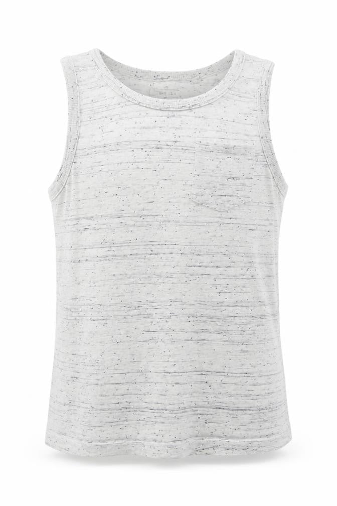 NEXT Boys Grey Cotton Basic Tank Size 8 Years Round Neck Pullover