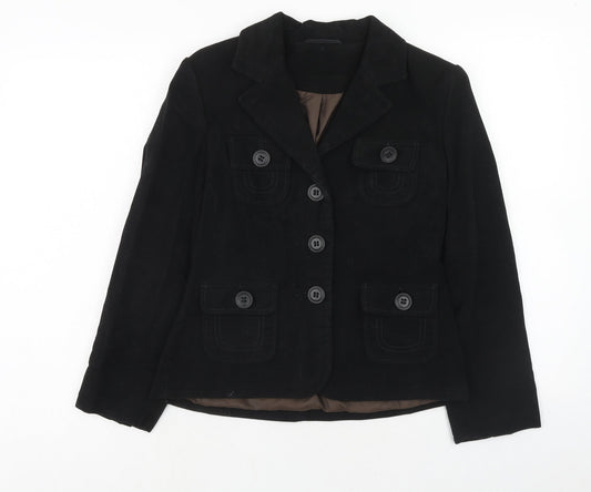 NEXT Womens Black Jacket Size 8 Button