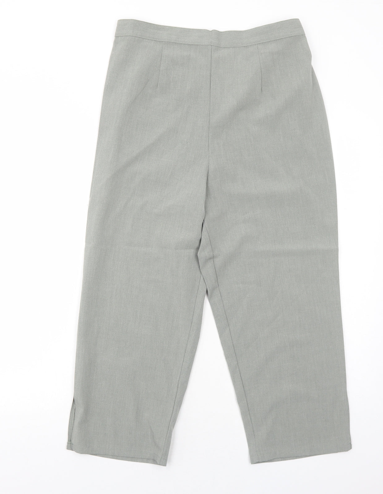 essence Womens Green Polyester Trousers Size 16 Regular