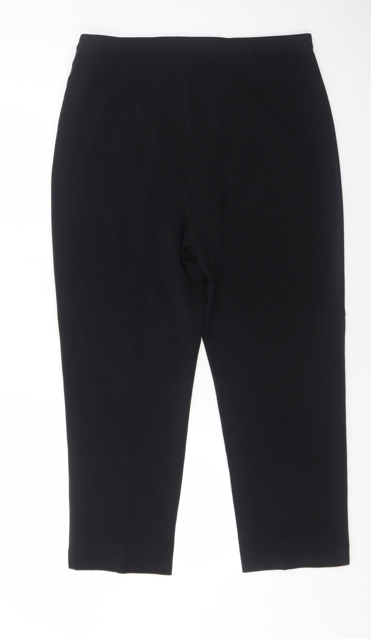 Berkertex Womens Black Polyester Trousers Size 16 Regular Zip