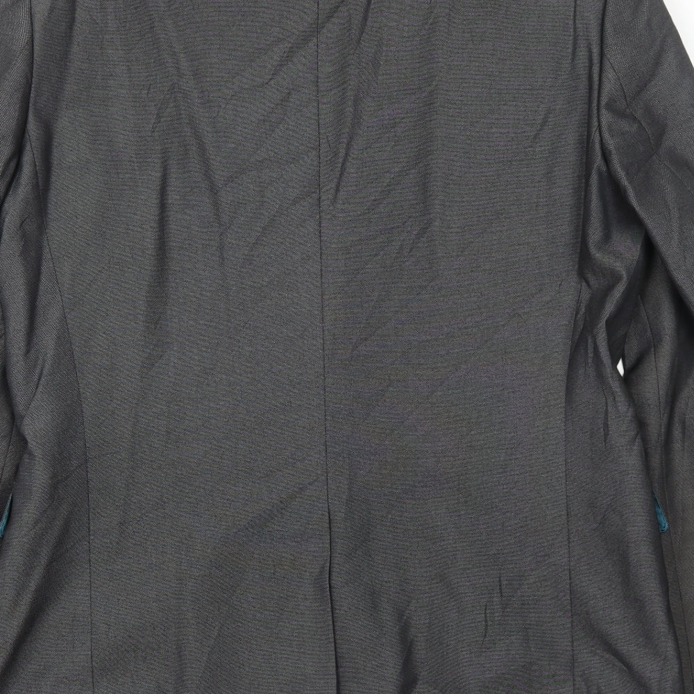 Marks and Spencer Mens Grey Polyester Jacket Suit Jacket Size 40 Regular