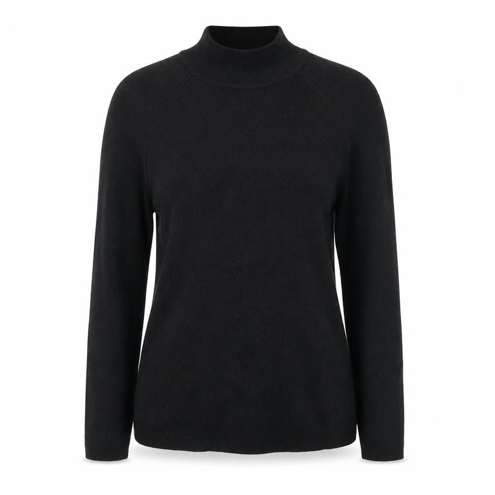 Womens UK 12 Regular Anthology Black Pullover Tight-Knit