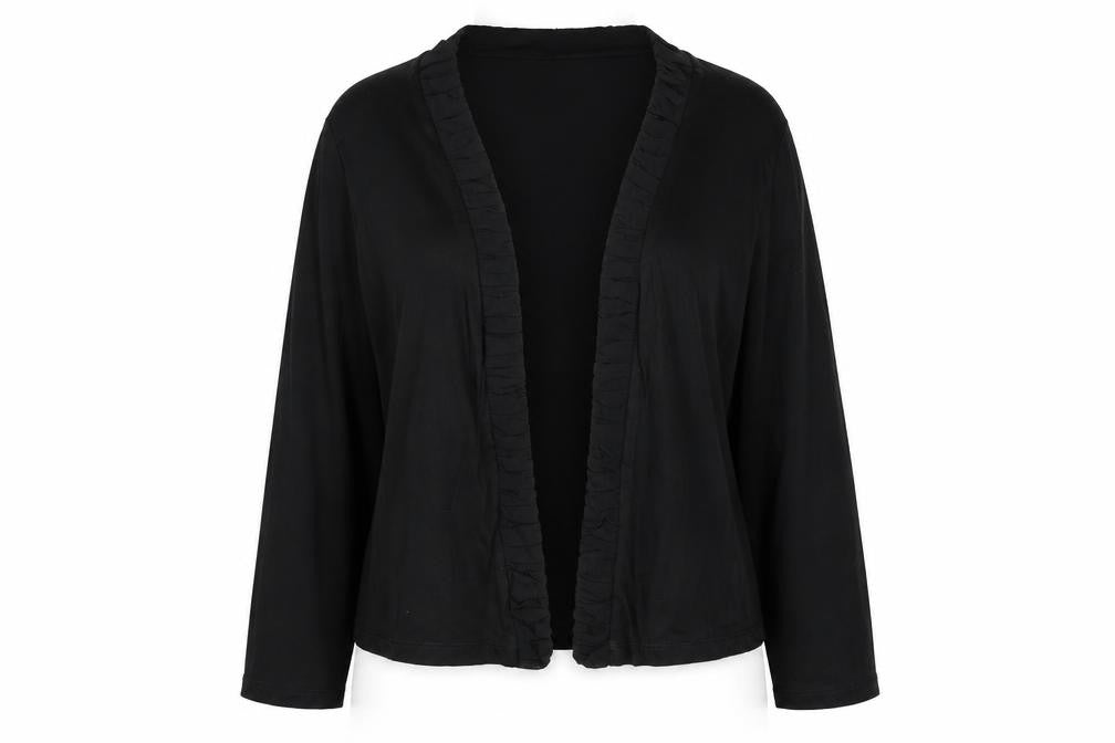 Per Una Womens Black V-Neck Viscose Cardigan Jumper Size 14
