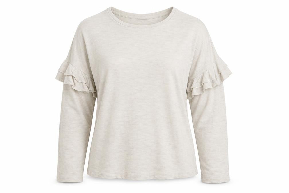 Marks and Spencer Womens Ivory Round Neck Viscose Pullover Jumper Size 10