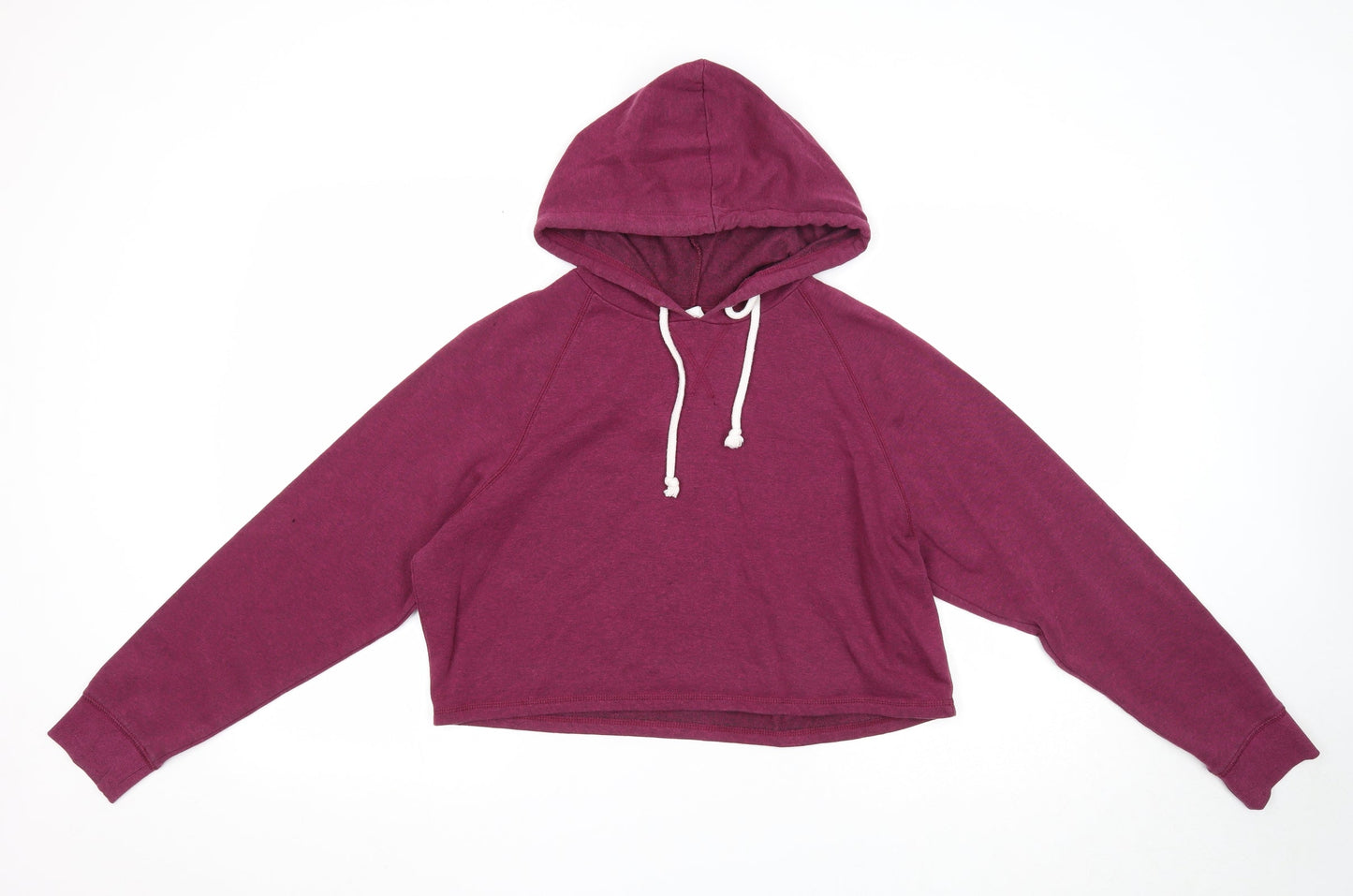 Divided Womens Purple Polyester Pullover Hoodie Size M Pullover