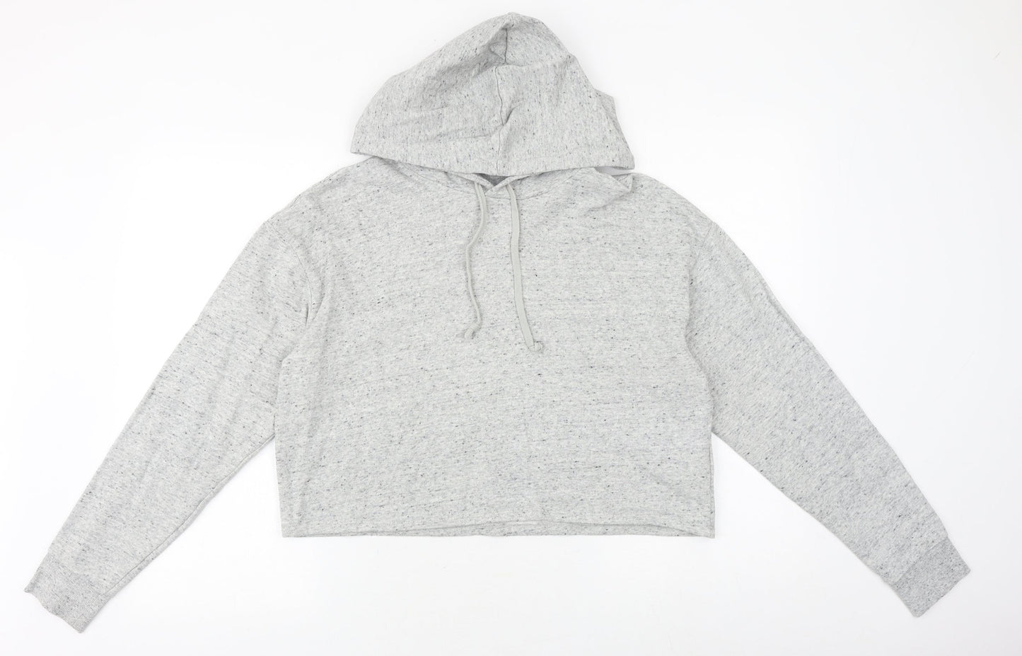 H&M Womens Grey Chlorofibre Pullover Hoodie Size L Pullover