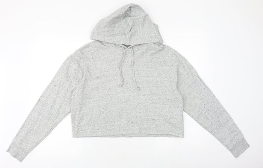 H&M Womens Grey Chlorofibre Pullover Hoodie Size L Pullover