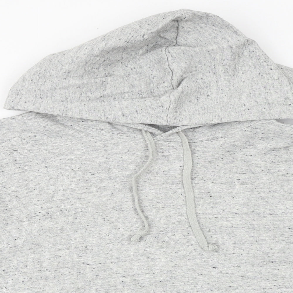 H&M Womens Grey Chlorofibre Pullover Hoodie Size L Pullover