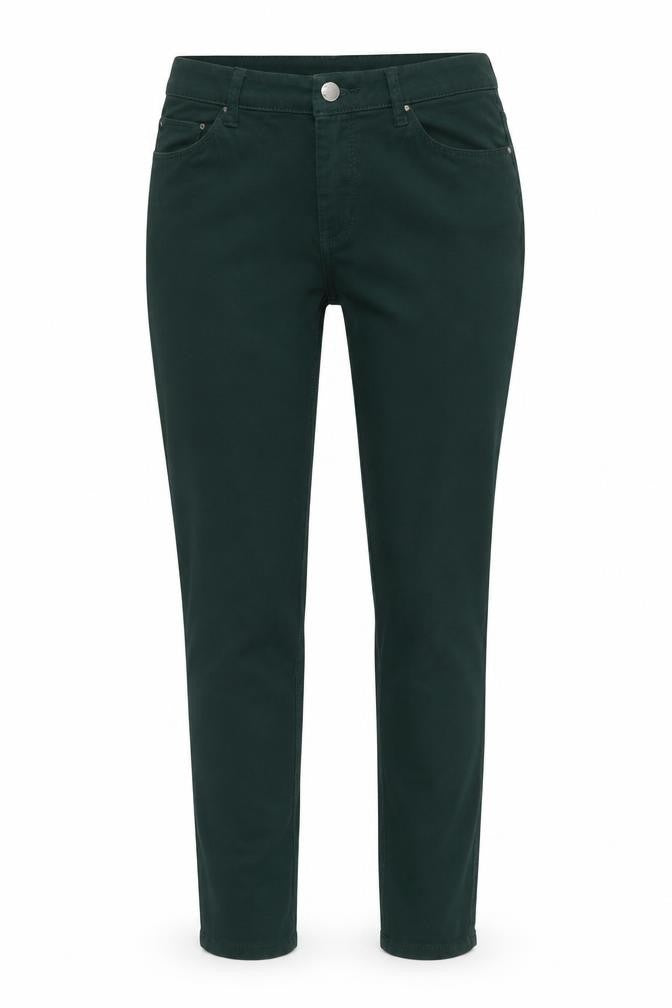 Denim & Co. Womens Green Cotton Skinny Jeans Size 8 Regular Zip
