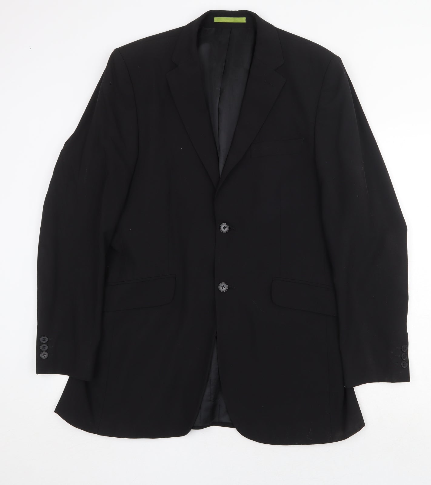 Burton Mens Black Wool Jacket Suit Jacket Size 38 Regular