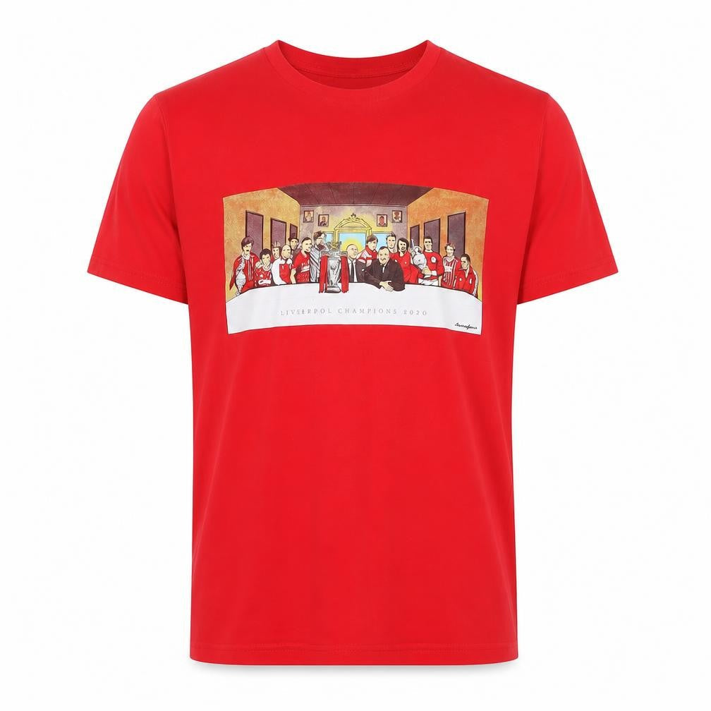 Stanley / Stella Mens Red Cotton T-Shirt Size S Round Neck - Liverpool
