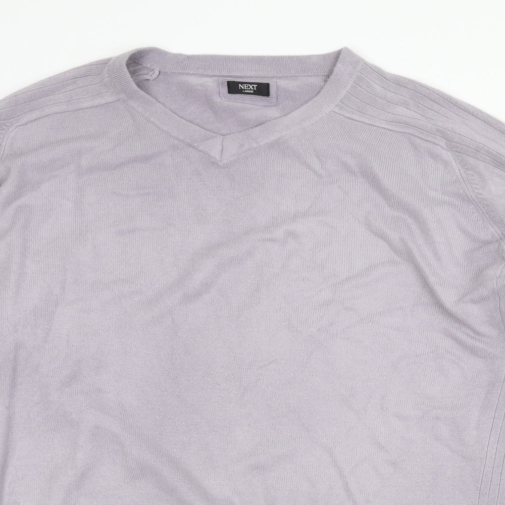 NEXT Mens Purple Acrylic Pullover Sweatshirt Size L
