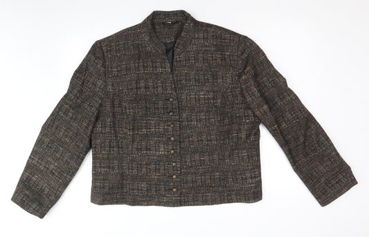 EWM Womens Grey Jacket Blazer Size 20 Button