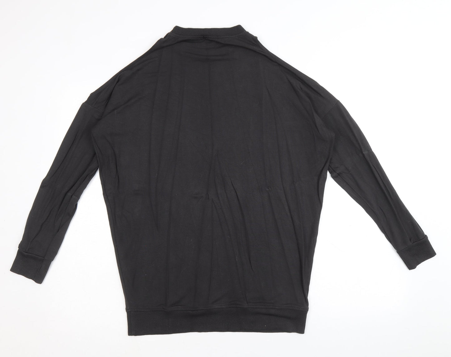 River Island Womens Grey Viscose Pullover Sweatshirt Size 10 Pullover - Cold Shoulder