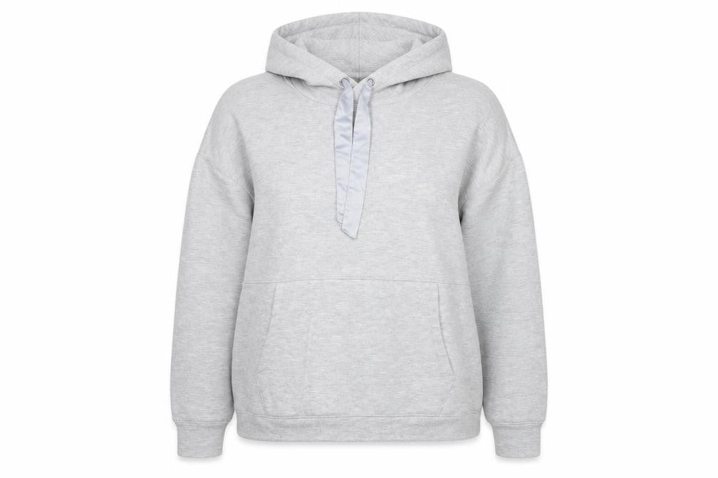 Nutmeg Womens Grey Polyester Pullover Hoodie Size 12 Pullover