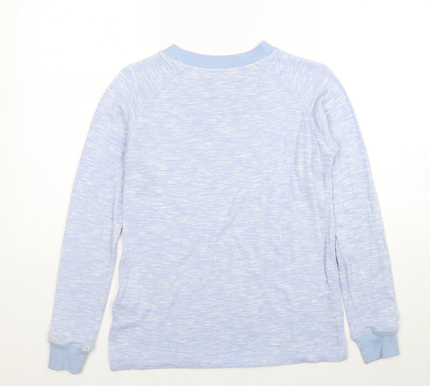 Peacocks Womens Blue Boat Neck Viscose Pullover Jumper Size 6