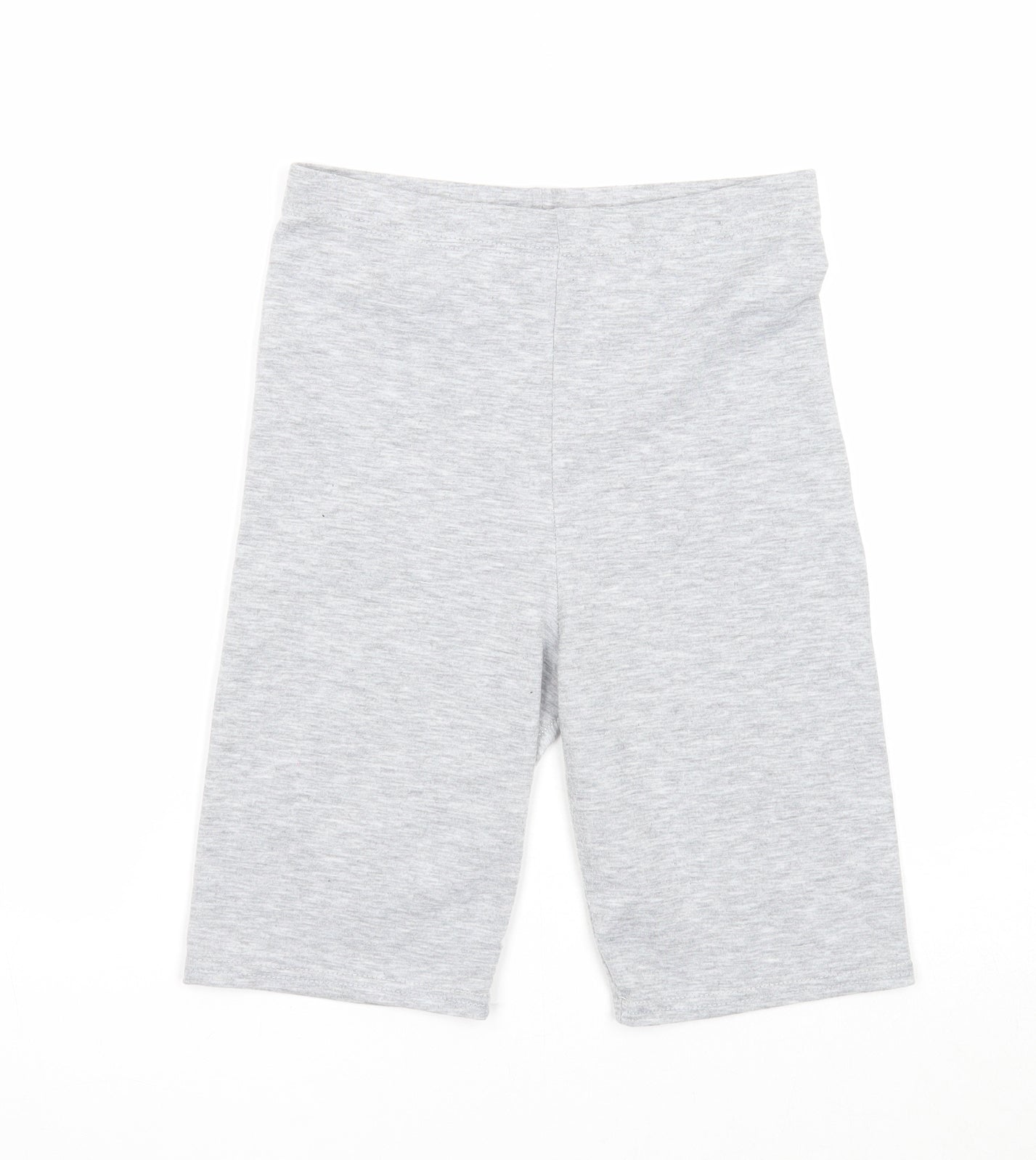 Boohoo Womens Grey Polyester Compression Shorts Size 8 Regular Pull On
