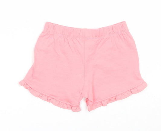 Care Bears Girls Pink Cotton Cropped Trousers Size 9 Months Pullover - Shorts