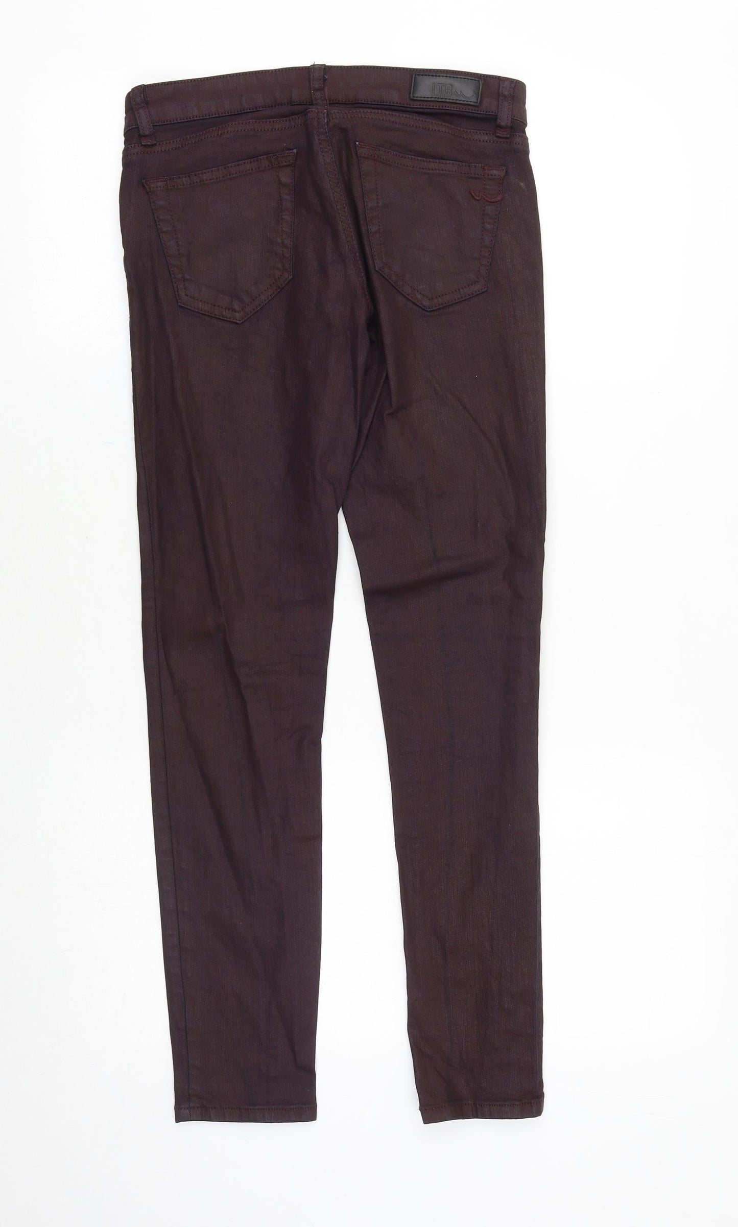LTB Womens Red Cotton Skinny Jeans Size 27 in Slim Zip