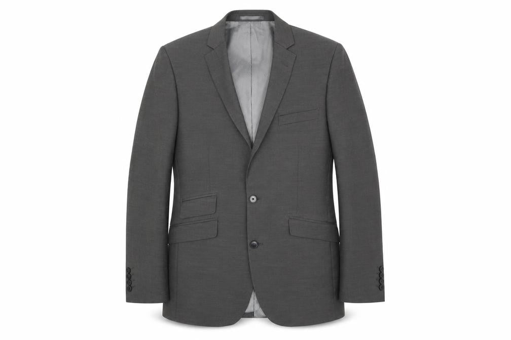 F&F Mens Grey Polyester Jacket Suit Jacket Size 40 Regular