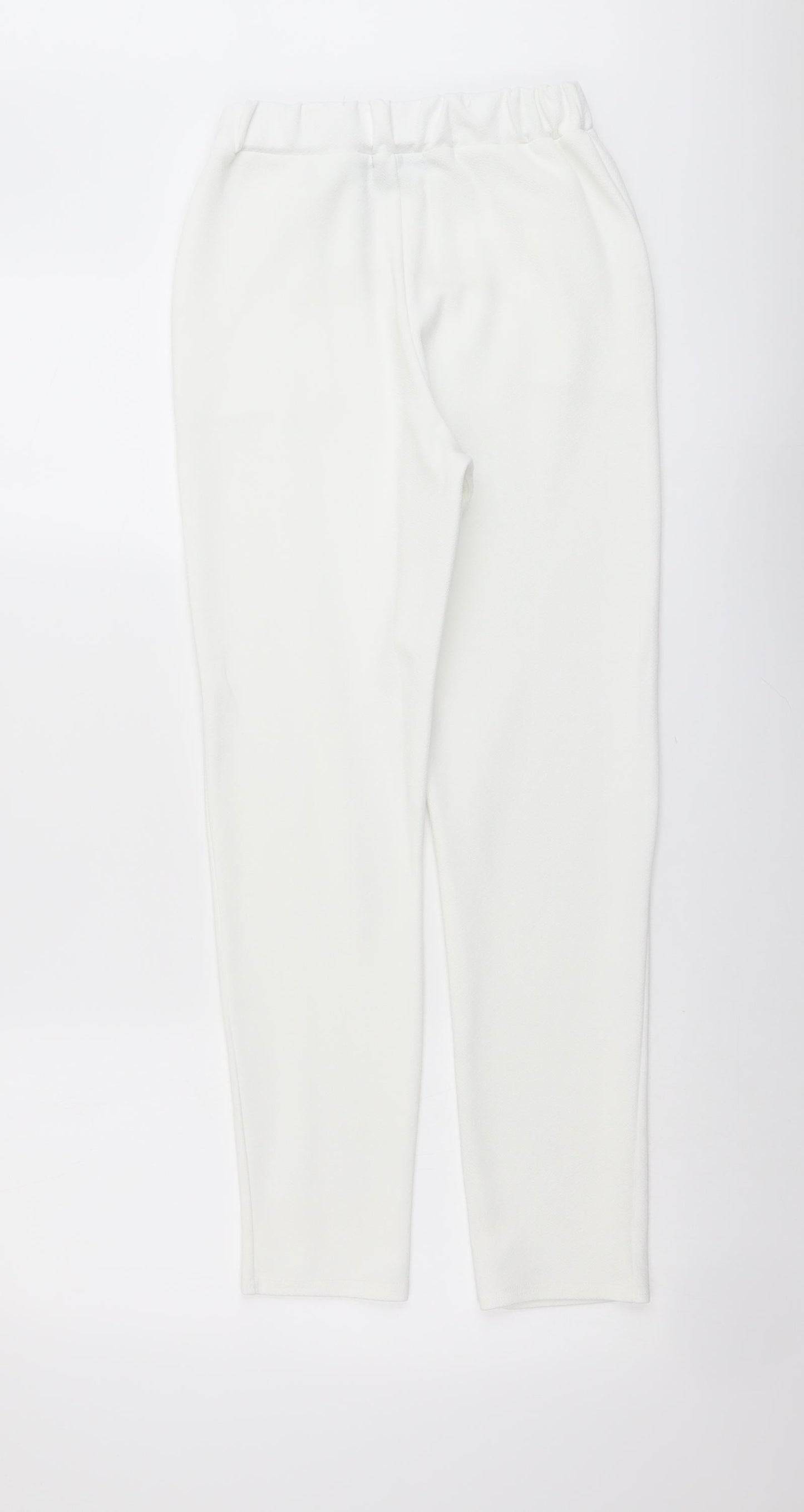 I SAW IT FIRST Womens Ivory Polyester Trousers Size 8 L26 in Regular