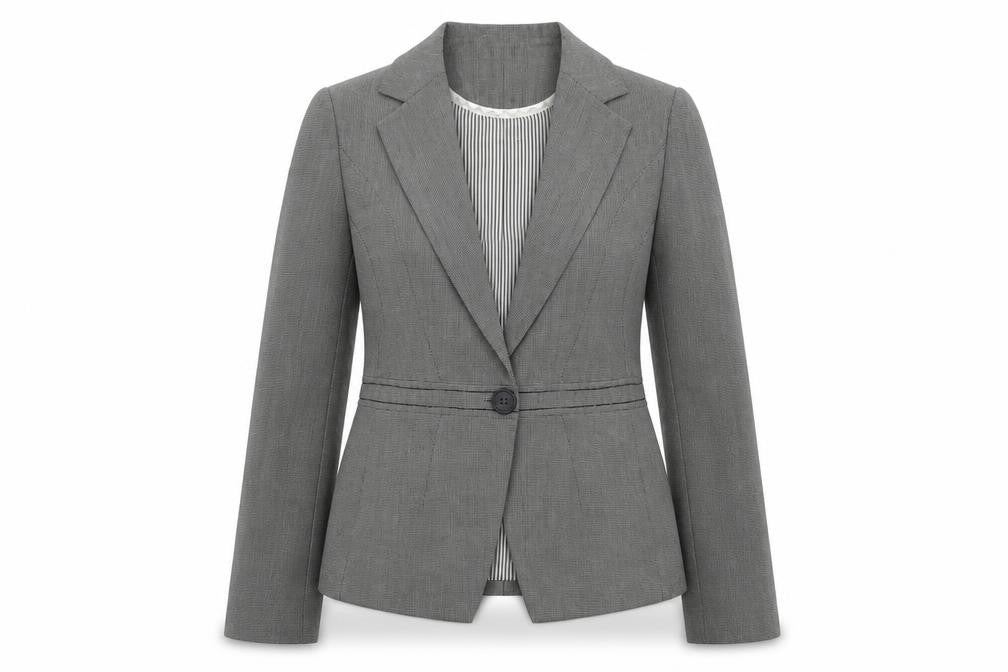 NEXT Womens Grey Polyester Jacket Blazer Size 8