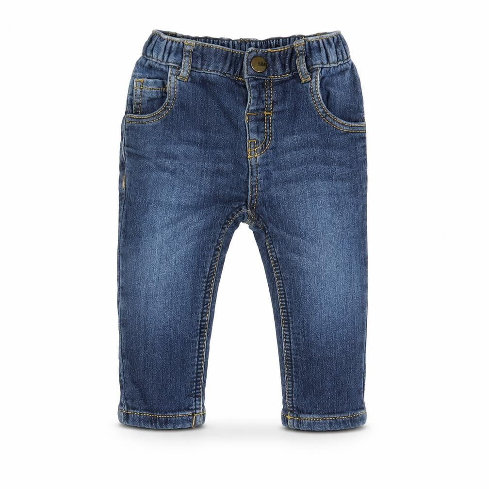 Nutmeg Boys Blue Cotton Jogger Jeans Size 3-6 Months Pullover