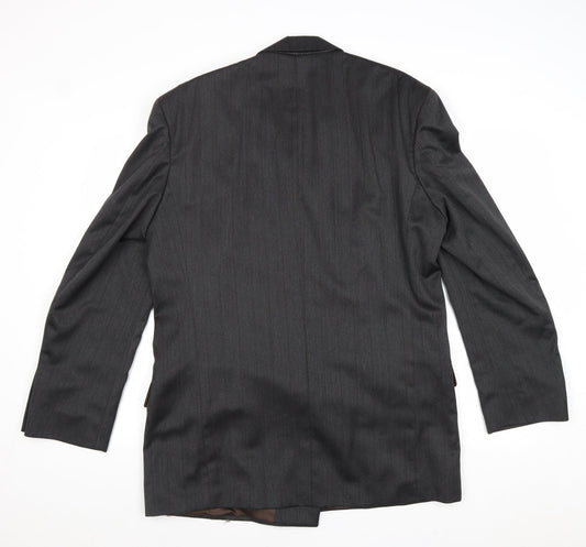 Marks and Spencer Mens Grey Polyester Jacket Suit Jacket Size 42 Regular