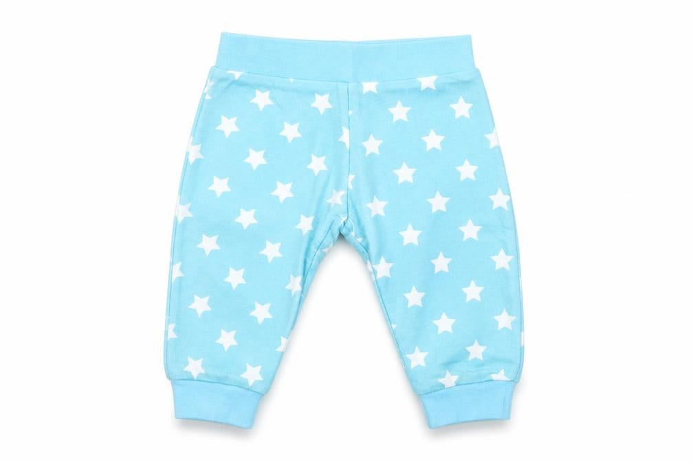 Matalan Boys Blue Cotton Jogger Jeans Size 3-6 Months Pullover - Star Pattern