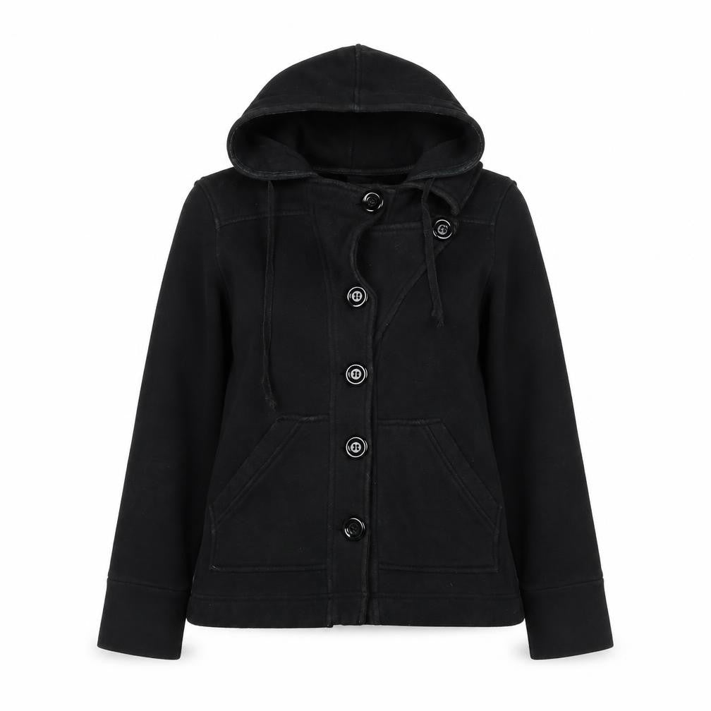 Izabel Womens Black Jacket Size S Button