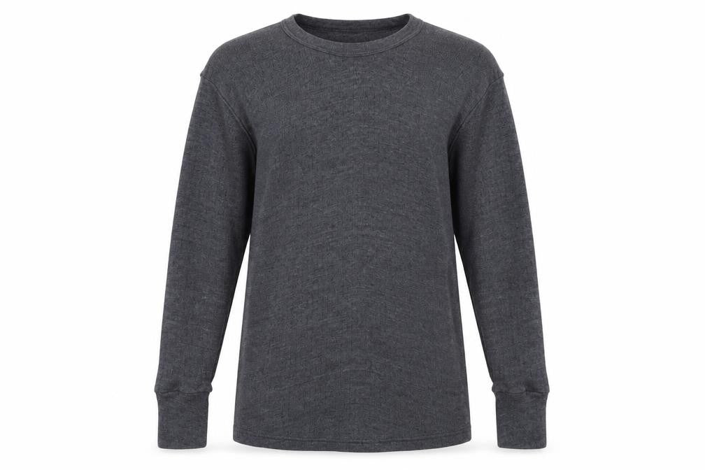 Gaffer Womens Grey Round Neck Cotton Pullover Jumper Size L