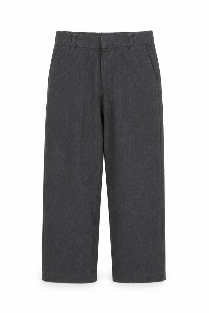 George Boys Grey Polyester Chino Trousers Size 5-6 Years Regular Pullover