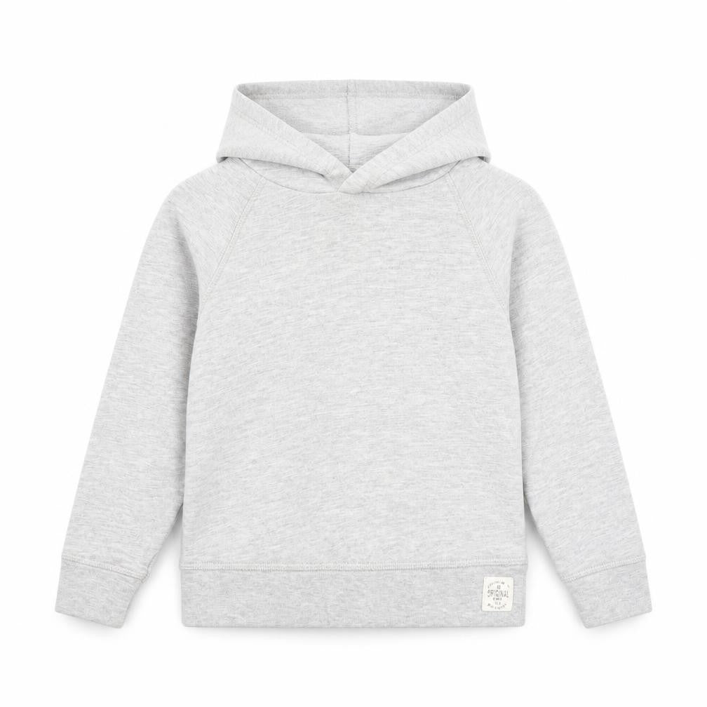 Preworn Girls Grey Cotton Pullover Hoodie Size 6 Years Pullover