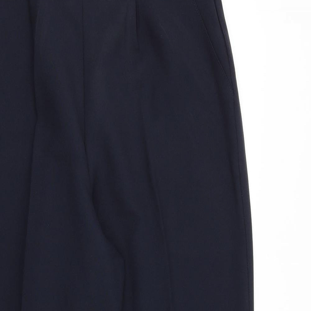 Classics Womens Blue Polyester Trousers Size 14 Regular