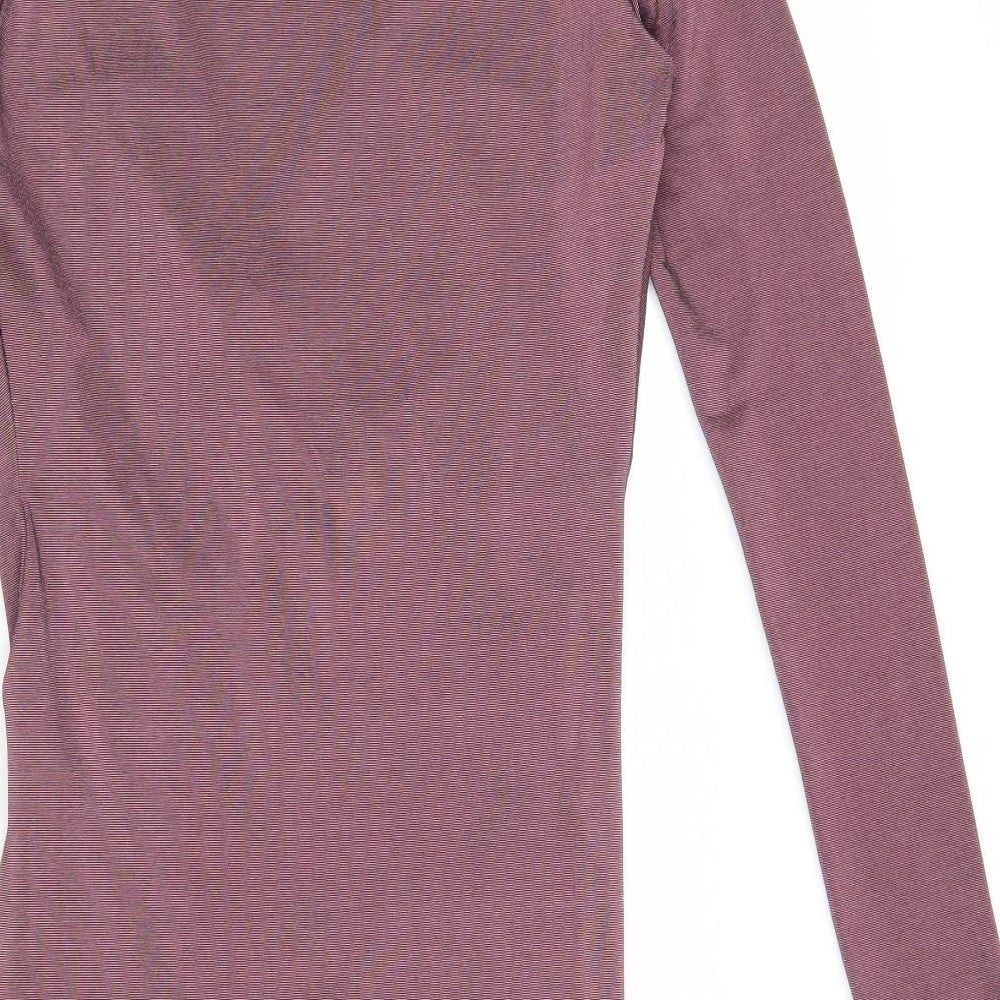 I SAW IT FIRST Womens Purple Polyester Pencil Dress Size 8 V-Neck Pullover