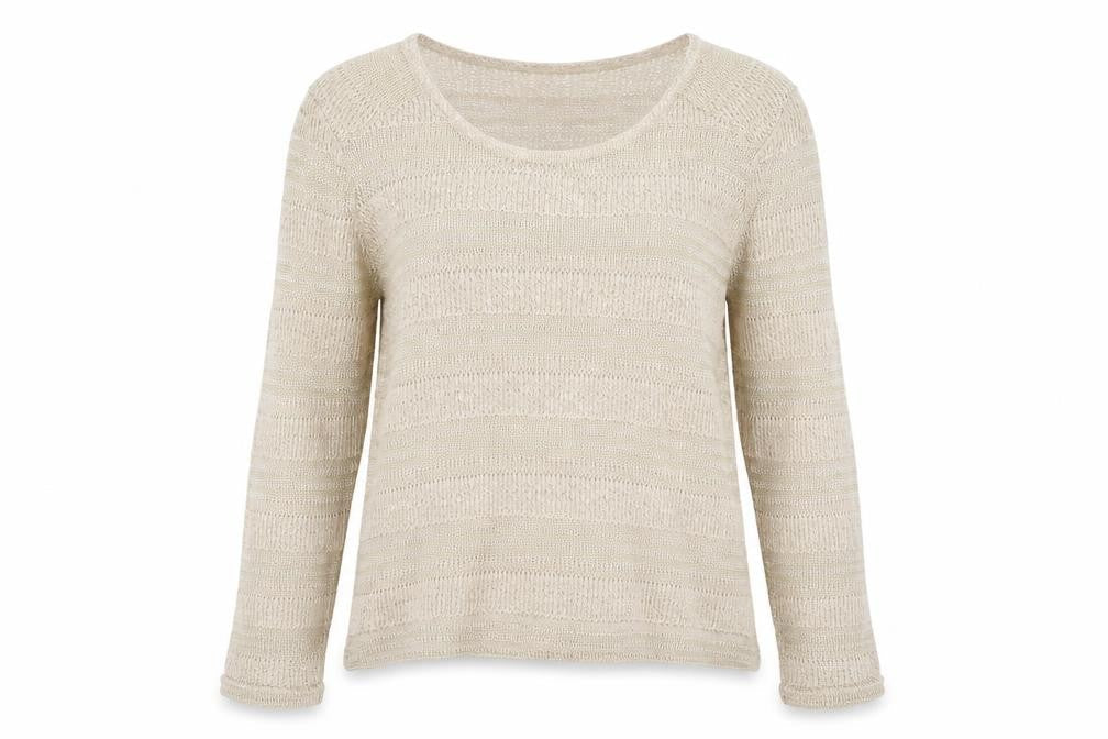 Oasis Womens Brown Boat Neck Acrylic Pullover Jumper Size L
