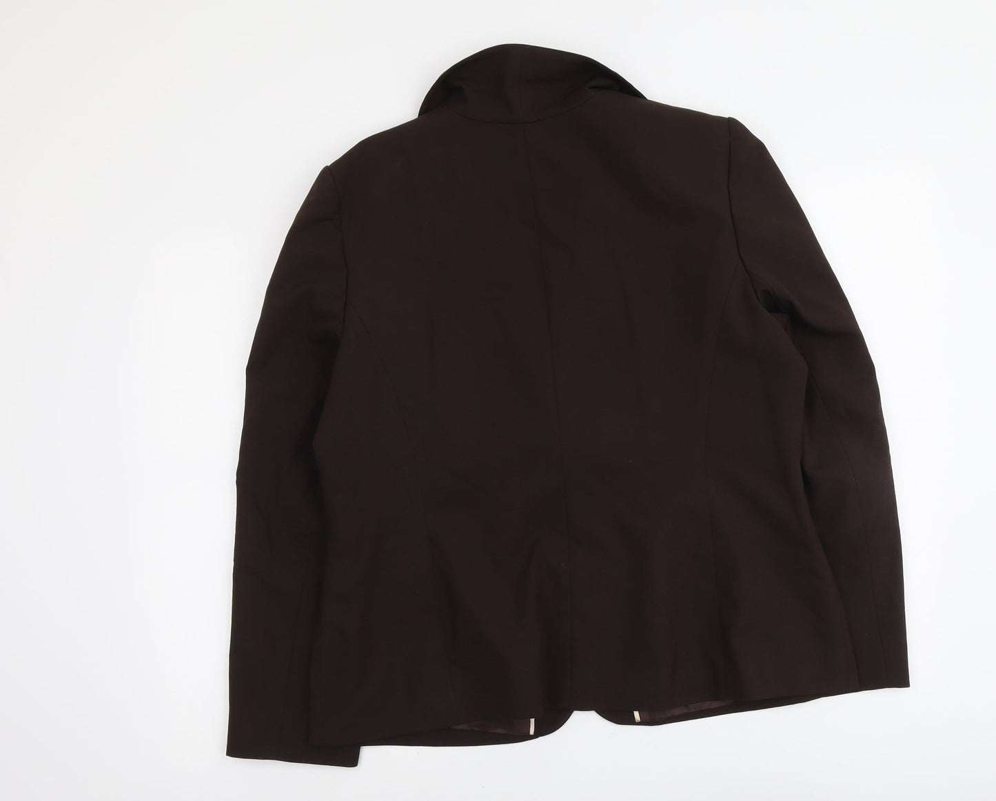 Dorothy Perkins Womens Brown Polyester Jacket Blazer Size 18