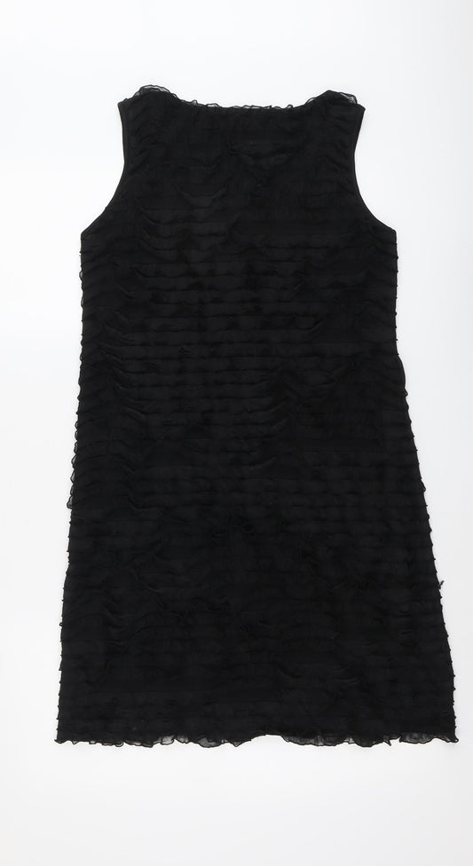 Encuentro Womens Black Polyester Tank Dress Size S Round Neck Pullover