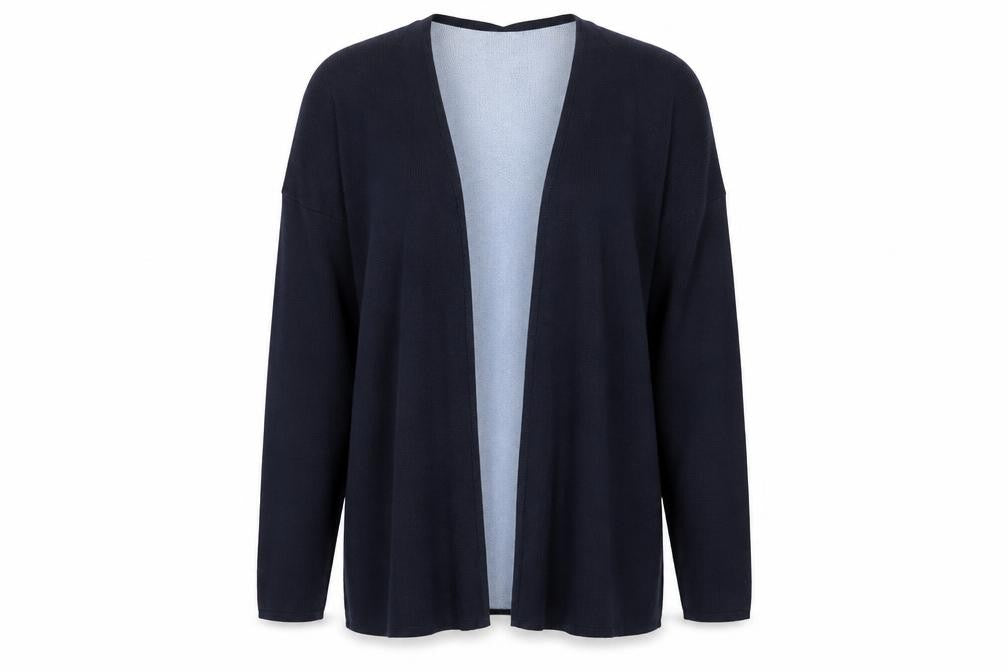 Marks and Spencer Womens Blue V-Neck Polyamide Cardigan Jumper Size 10