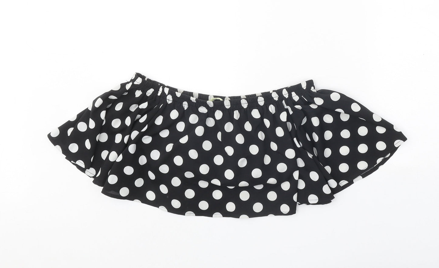 Love & Other Things Womens Black Polka Dot Polyester Camisole Blouse Size S Boat Neck