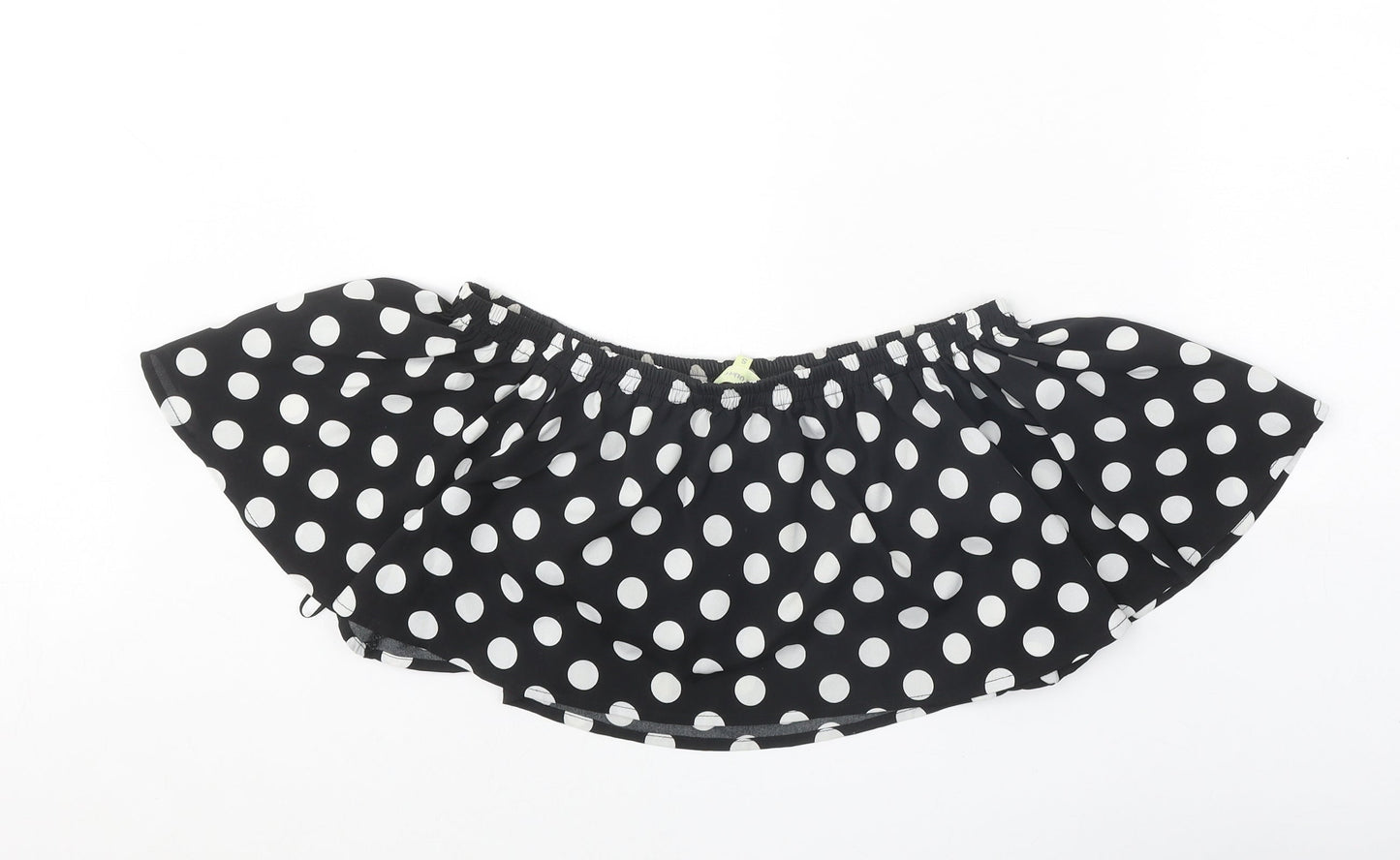 Love & Other Things Womens Black Polka Dot Polyester Camisole Blouse Size S Boat Neck