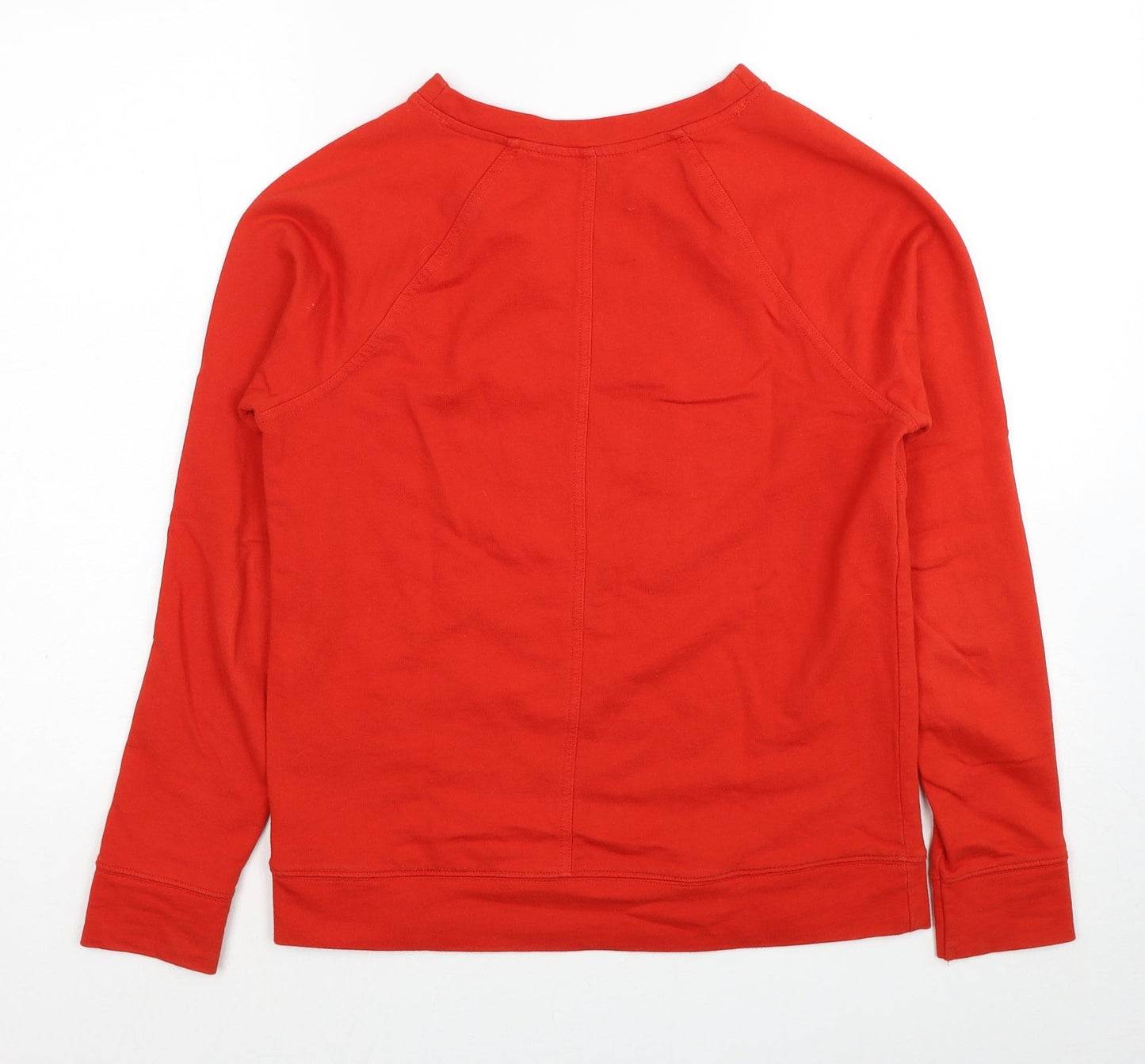 NEXT Womens Red Cotton Pullover Sweatshirt Size 8 Pullover